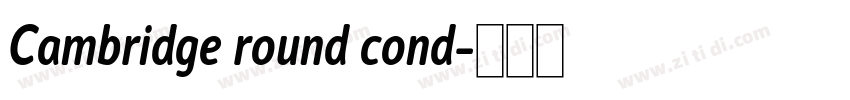 Cambridge round cond字体转换